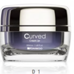 Curved Cream Jar